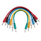 C&acirc;ble Patch Minijack Mono, 20 cm, lot de 6, par Gear4music