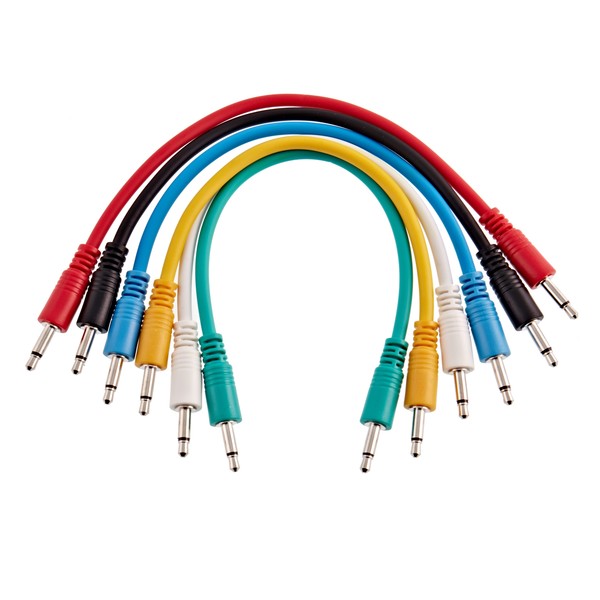 Mini PRO Patch Cable, 20cm, Pack of 6 by Gear4music