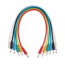 Mono Minijack Patch Cable, 40cm, 6 Pack by Gear4music