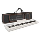 SDP-2 Stage Piano and Bag Bundle by Gear4music, White