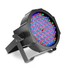 Cameo 144 x 10mm RGB LED Flat Par Can Spotlight, Black, Fixture Angled Right