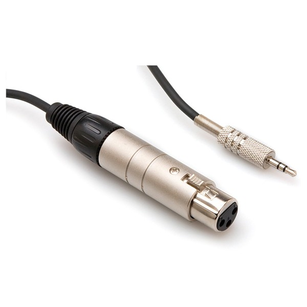 Hosa Impedance Transformer, XLR3F to 3.5 mm TRS, 18 in