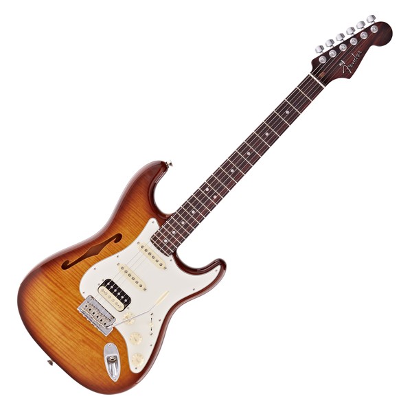 Fender Rarities Stratocaster Thinline HSS RW, Violin Burst