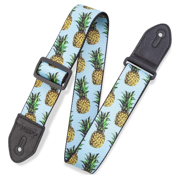 Levy's Prints Polyester w/ Leather Ends 2" Fruit Salad, Pineapple - Front View