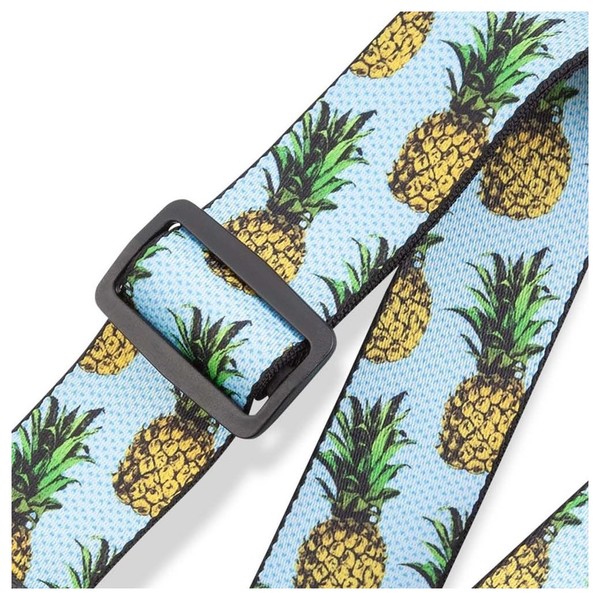 Levy's Prints Polyester w/ Leather Ends 2" Fruit Salad, Pineapple - Adjustable Strap View