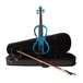 Stagg con forma de violín eléctrico equipo, metálicos    Blue