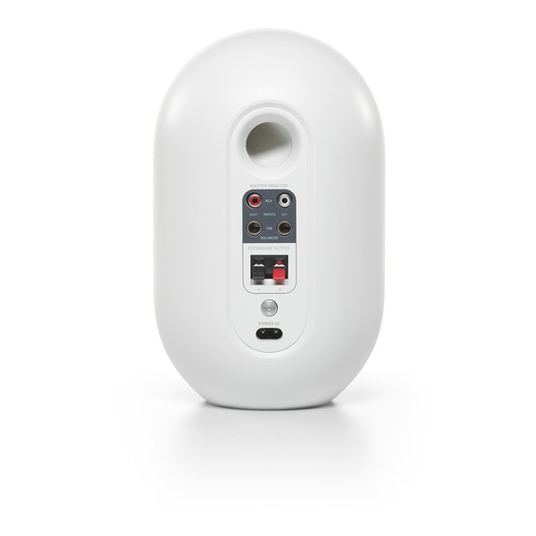 JBL 104-BT Bluetooth Reference Monitors, White, Master Monitor Back View