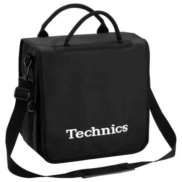 Technics Record Bag (White Logo) - Angled