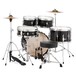 Pearl Roadshow Junior 5pc Complete Drum Kit, Jet Black - behind drums