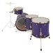 SJC Drums Navigator 22'' 4pc Shell Pack, Royal Purple Stain, Brass HW