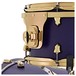SJC Drums Navigator 22'' 4pc Shell Pack, Royal Purple Stain, Brass HW