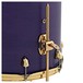 SJC Drums Navigator 22'' 4pc Shell Pack, Royal Purple Stain, Brass HW