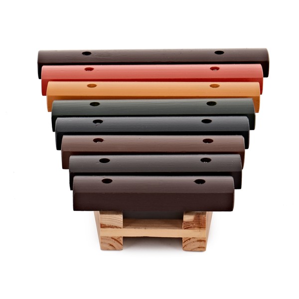 8 Key Rainbow Xylophone, with Mallets by Gear4music