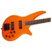 Jackson Spectra IV Bass, Neon Orange close