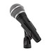 Shure PGA48 Cardioid Dynamic Vocal Microphone with XLR Cable - Angled Left in Clip
