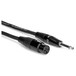 Hosa Pro Microphone Cable, REAN XLR3F to 1/4 in TS, 25 ft - Connectors