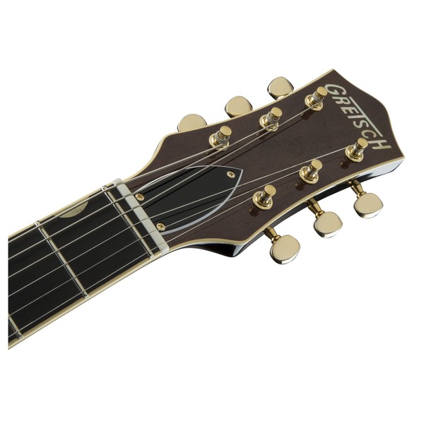 Gretsch G6131T-62 Vintage Select 62 Jet Bigsby, Vintage Firebird Red - headstock