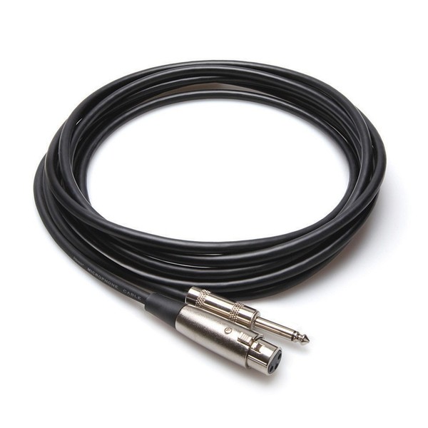 Hosa Microphone Cable XLR3F to 1/4 in TS, 5 ft