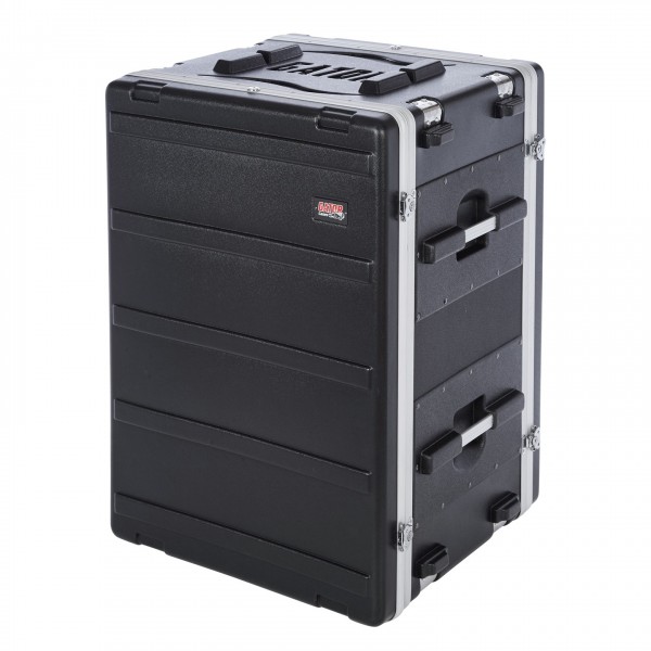 Gator G-SHOCK-16L ATA Moulded Rack Case with Shock Suspension, 16U - Angled Closed