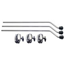 Stagg Floor Tom Legs with Brackets, 3pk