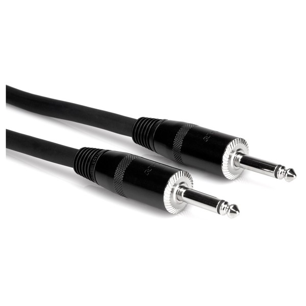 Hosa Pro Speaker Cable, REAN 1/4 in TS to Same, 10 ft - Connectors