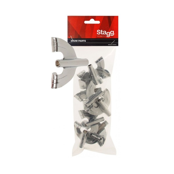 Stagg Bass Drum Butterfly Claw Hooks, 10pc