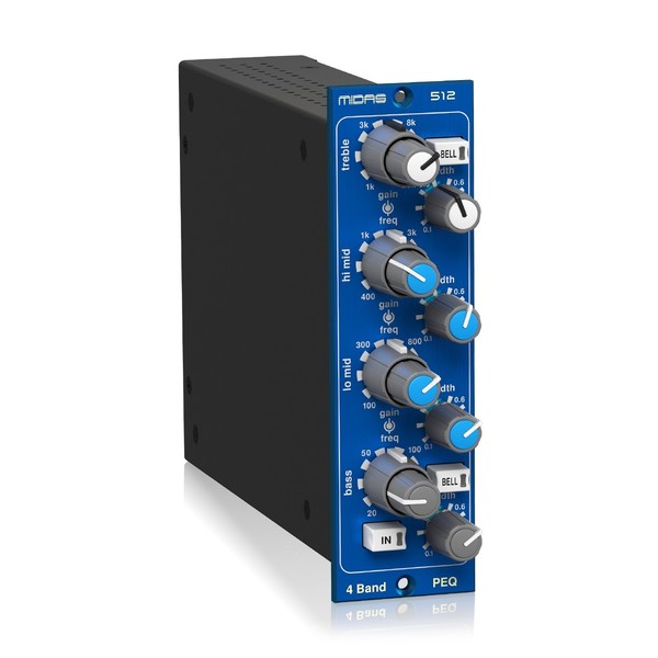 Midas 512 V2 Parametric Equalizer Module, Front Angled Right