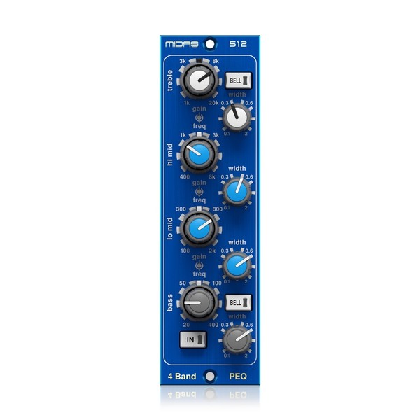 Midas 512 V2 Parametric Equalizer Module, Front