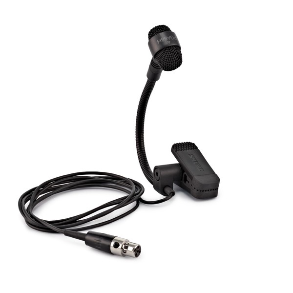 Shure PGA98H Clip-on Instrument Mic, TA4F Wireless Systems