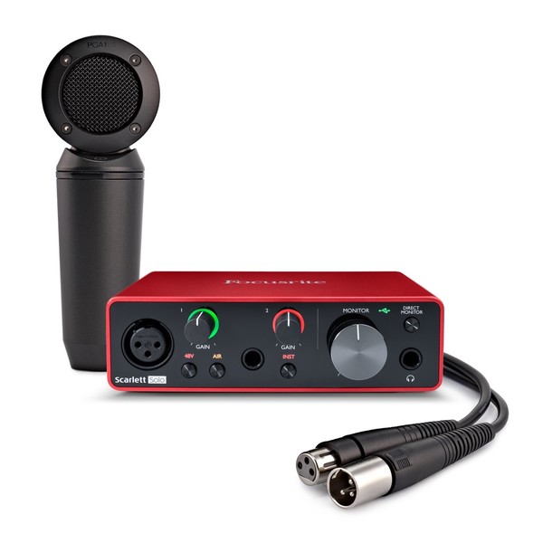 Focusrite Scarlett Solo Interface with Shure PGA181 Condenser