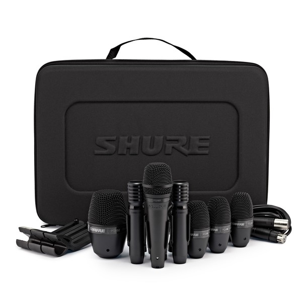 Shure PGADRUMKIT7 Drum Microphone Kit, 7 Piece - Full Package
