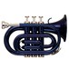 Stagg TR246S Pocket Trumpet, Blue, Front