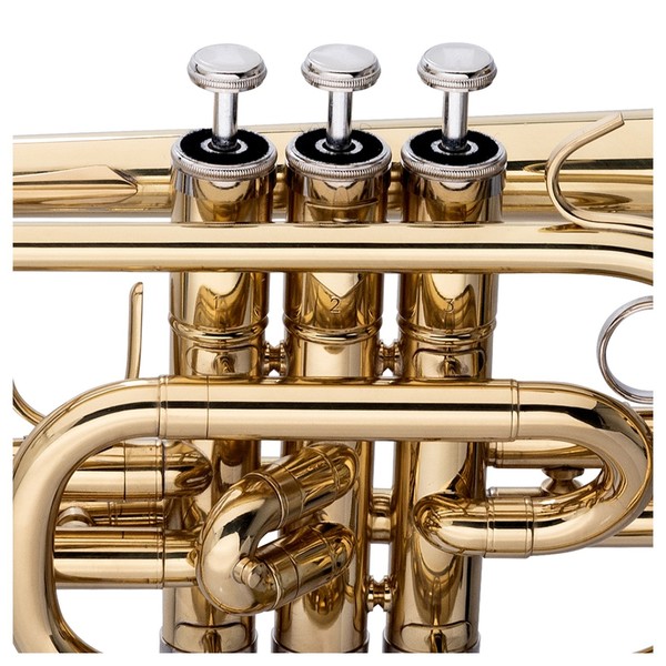 Stagg CR215S Bb Cornet, Lacquer, Valves