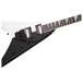 Jackson Pro King V Two Face, Black & White, Front Angled Right Closeup