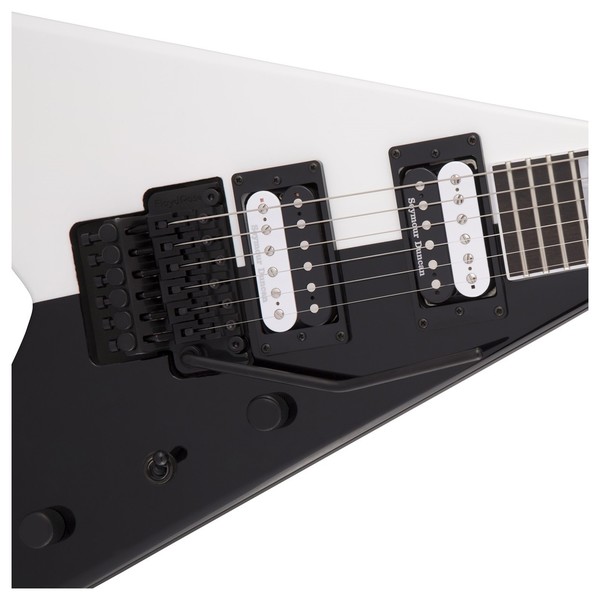 Jackson Pro King V Two Face, Black & White at Gear4music Jackson Pro King V Two Face, Black & White at Gear4music