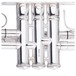 Levante by Stagg TR6301 Bb Trumpet, Silver Plate, Valve Block