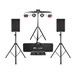 QSC CP8 Speaker Bundle with Chauvet DJ GigBAR 2, Front View