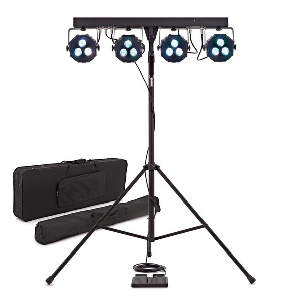 Cosmos 12 X 9W Stage Par Bar by Gear4music, Full Package