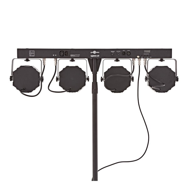 Cosmos 12 X 9W Stage Par Bar by Gear4music, Rear Bar Close Up