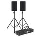 dB Technologies SYA 15 15'' Active PA Speaker Pair with Stands, Full Package