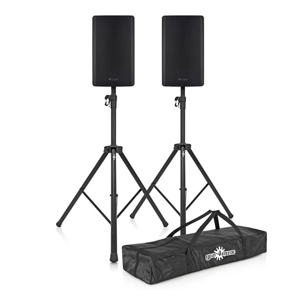 dB Technologies SYA 12 12'' Active PA Speaker, Pair with Stands