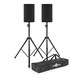 dB Technologies SYA 12 12'' Active PA Speaker, Pair with Stands