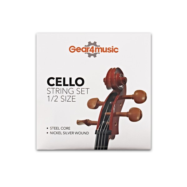 Cello String Set by Gear4music, 1/2 Size
