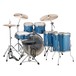 Ludwig Evolution 22'' 6pc Drum Kit w/ Hardware, Azure Blue - Back