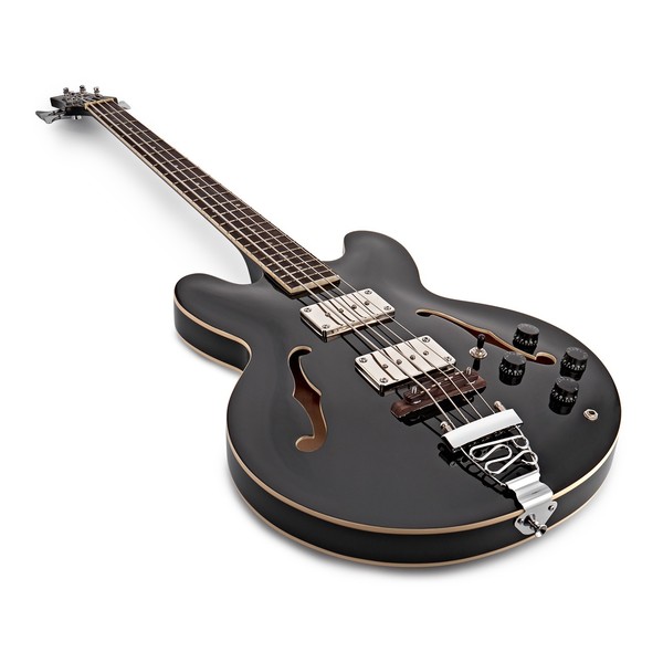 San Francisco Semi Acoustic Bass by Gear4music, Black