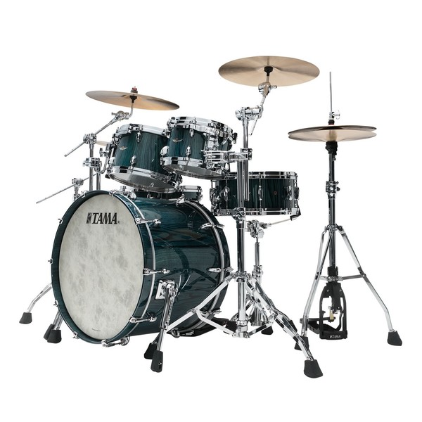 Tama Star Walnut 22'' 4pc, Light Indigo Japanese Chestnut - Angle