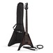 Harlem V Bass Guitar by Gear4music, Trans Black