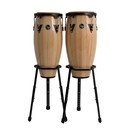LP Aspire 11" & 12" Congas with Basket Stand, Natural