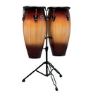 LP Aspire 11" & 12" Congas with Double Stand, Vintage Sunburst