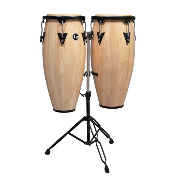 LP Aspire 11" & 12" Congas with Double Stand, Natural